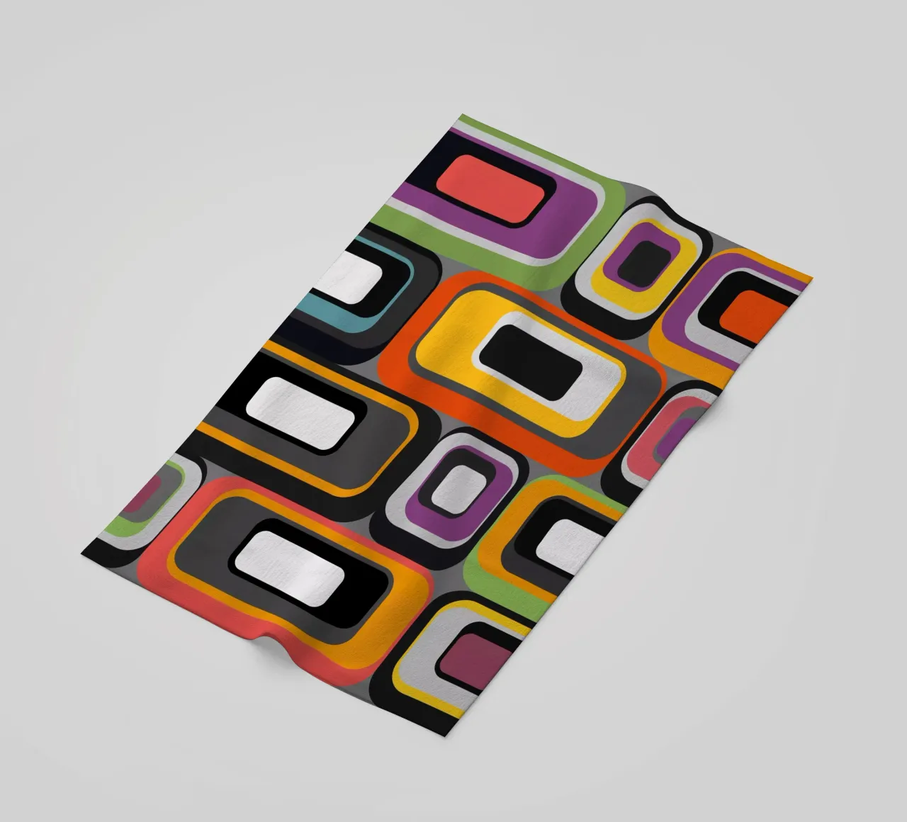 Abstract mid-century geometric pattern toalla de playa de good-vibes