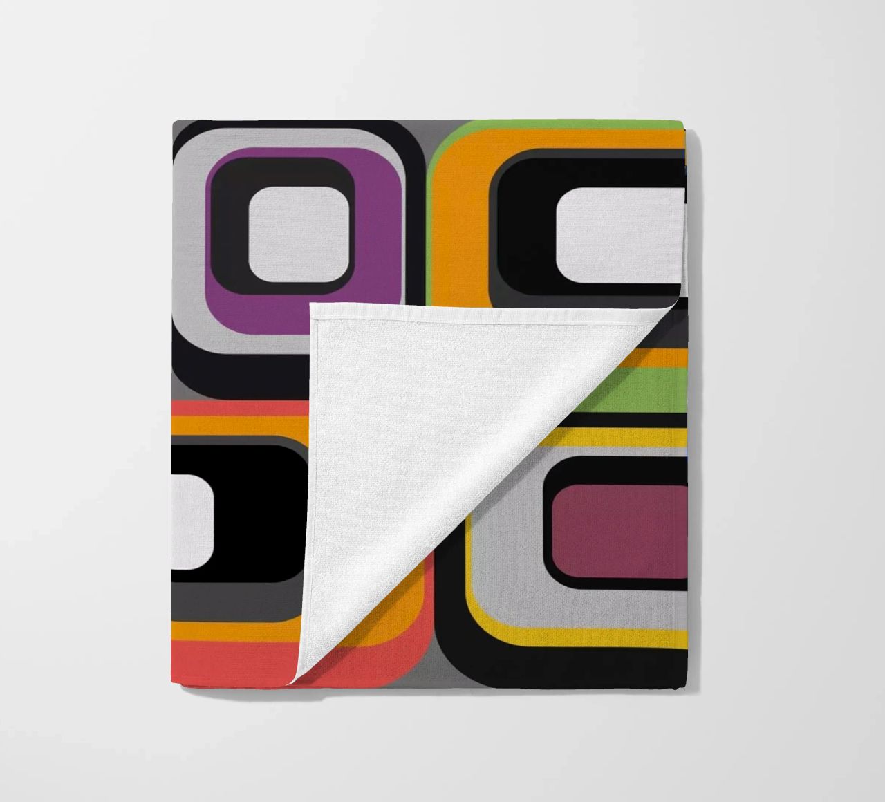Abstract mid-century geometric pattern telo mare da good-vibes