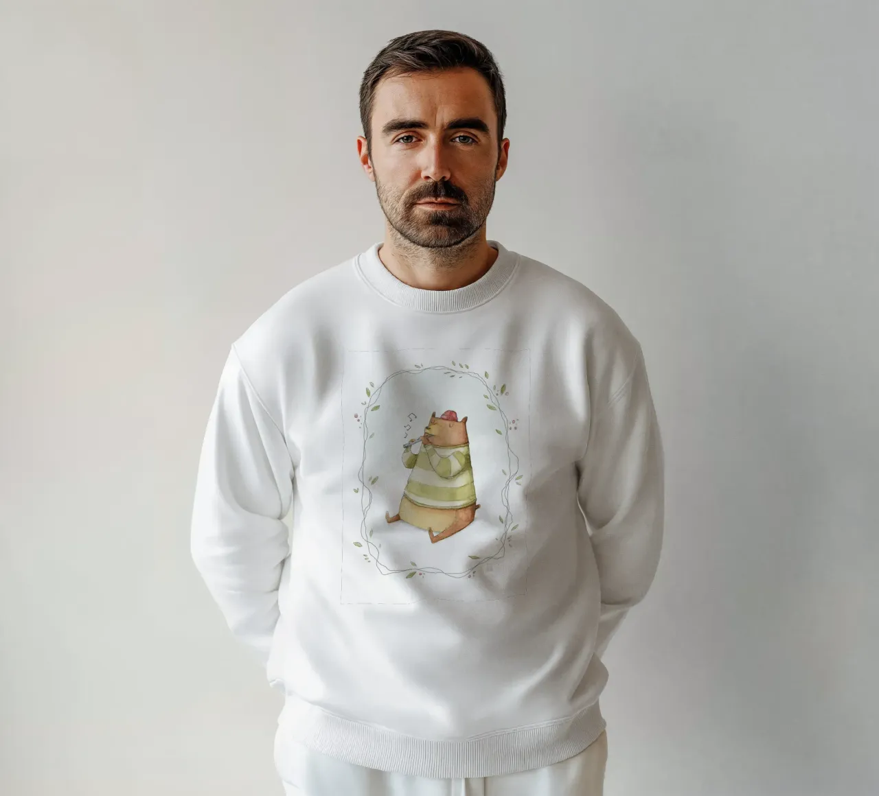 Orso felice felpa da kakaka