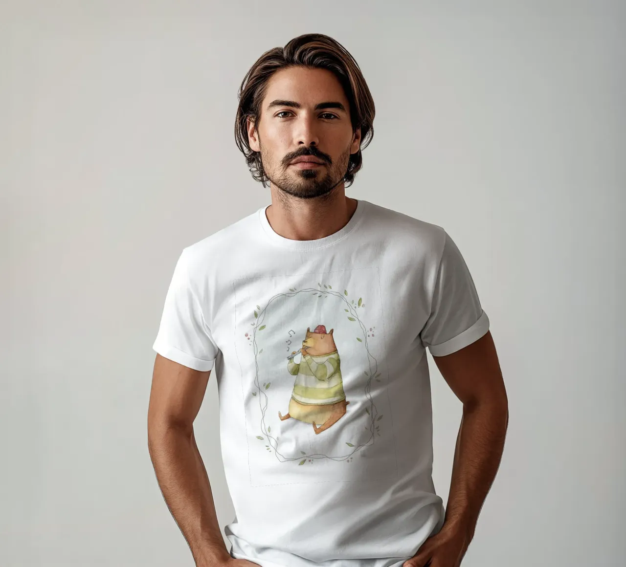 Orso felice t-shirt da kakaka