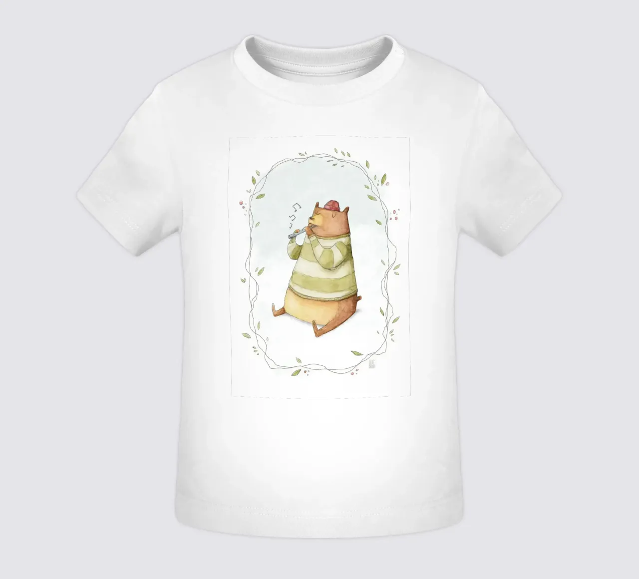 Orso felice maglietta neonato da kakaka
