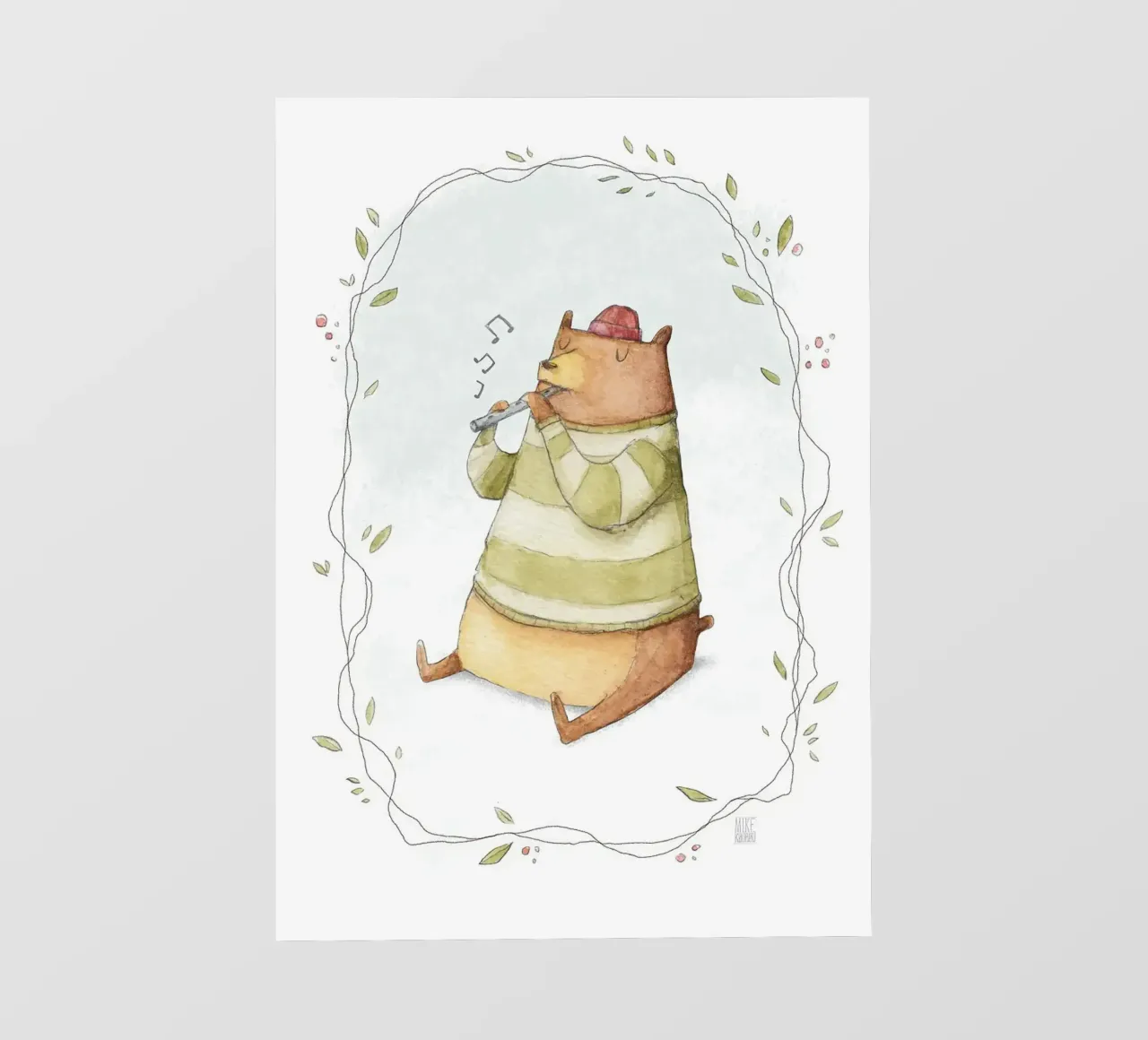 Orso felice telo in pvc da kakaka