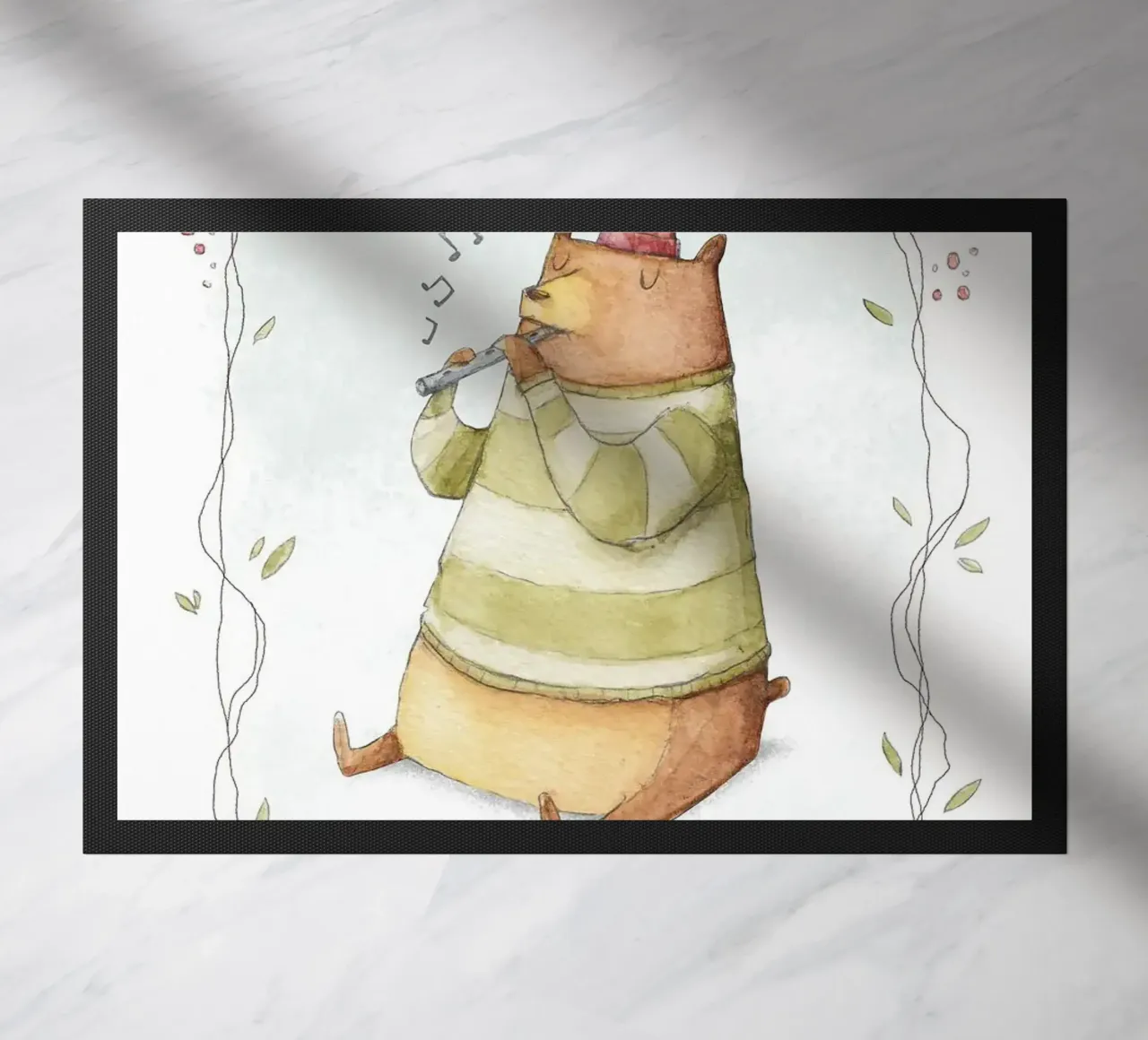 Orso felice zerbino da kakaka