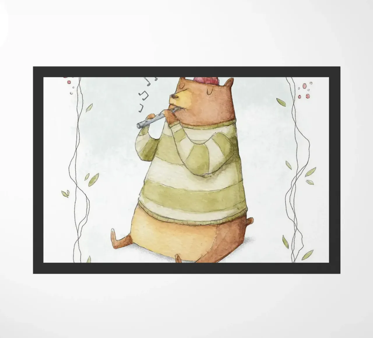 Orso felice zerbino da kakaka