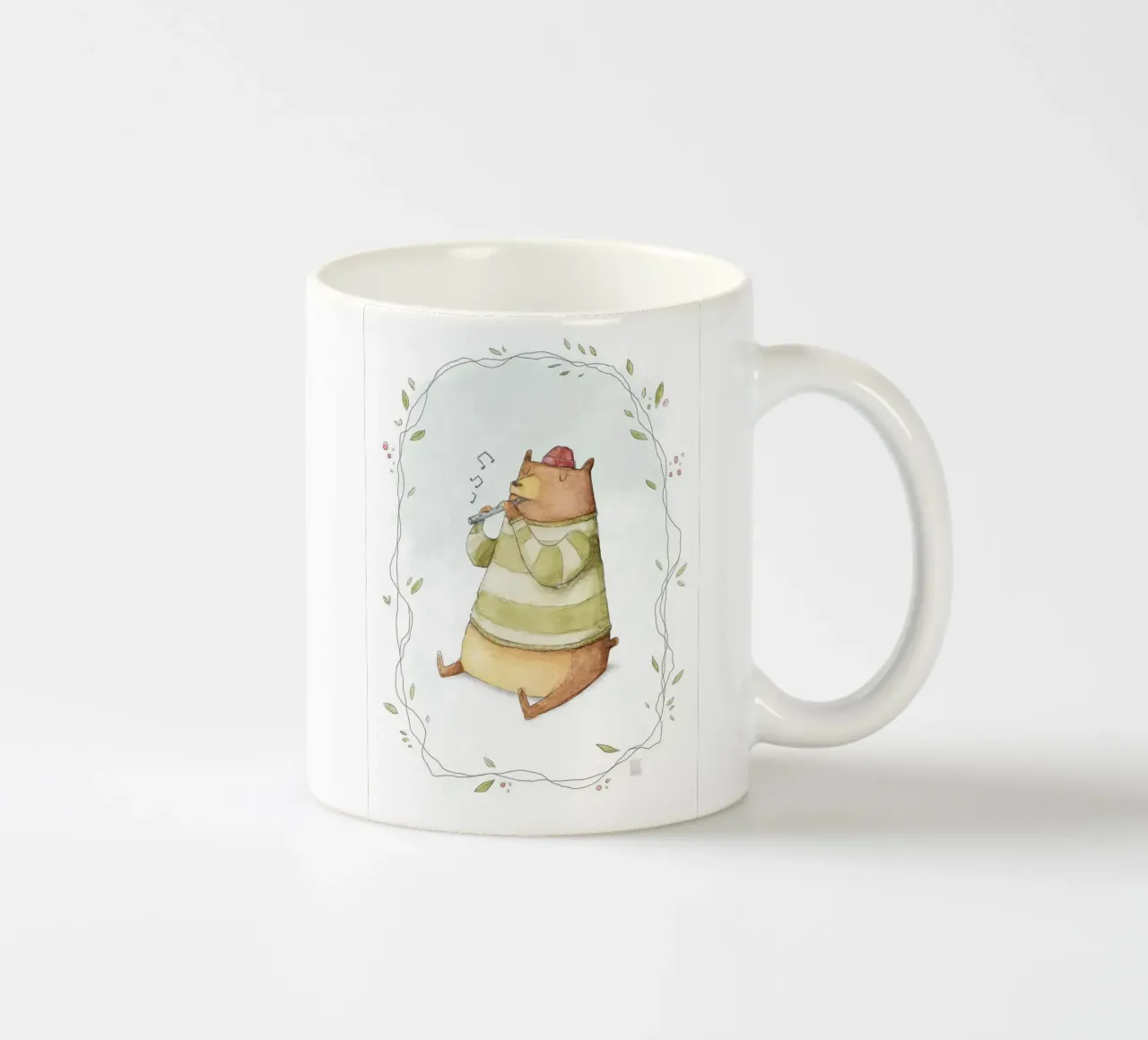 Orso felice tazza in ceramica da kakaka