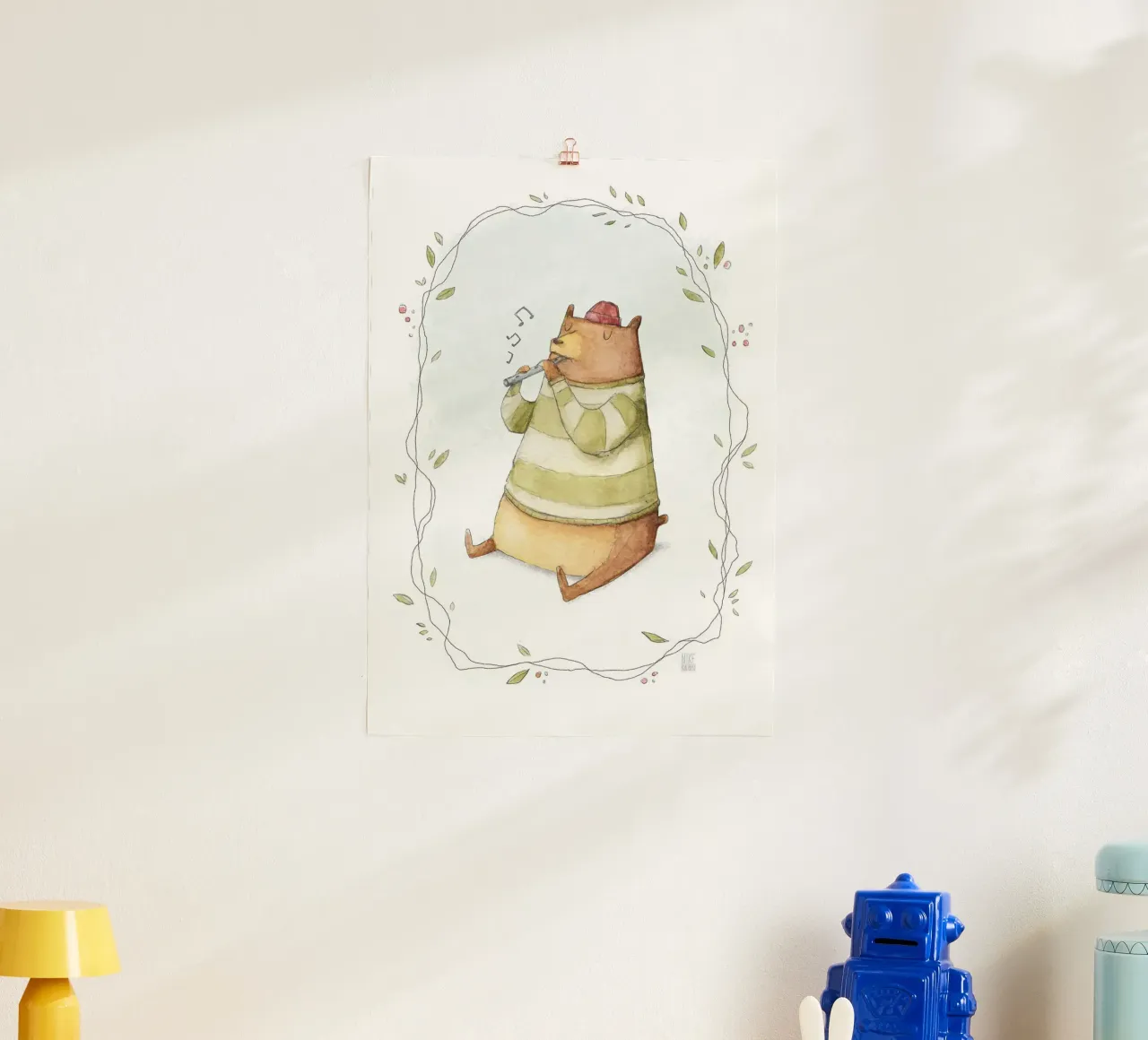 Orso felice carta hahnemühle da kakaka