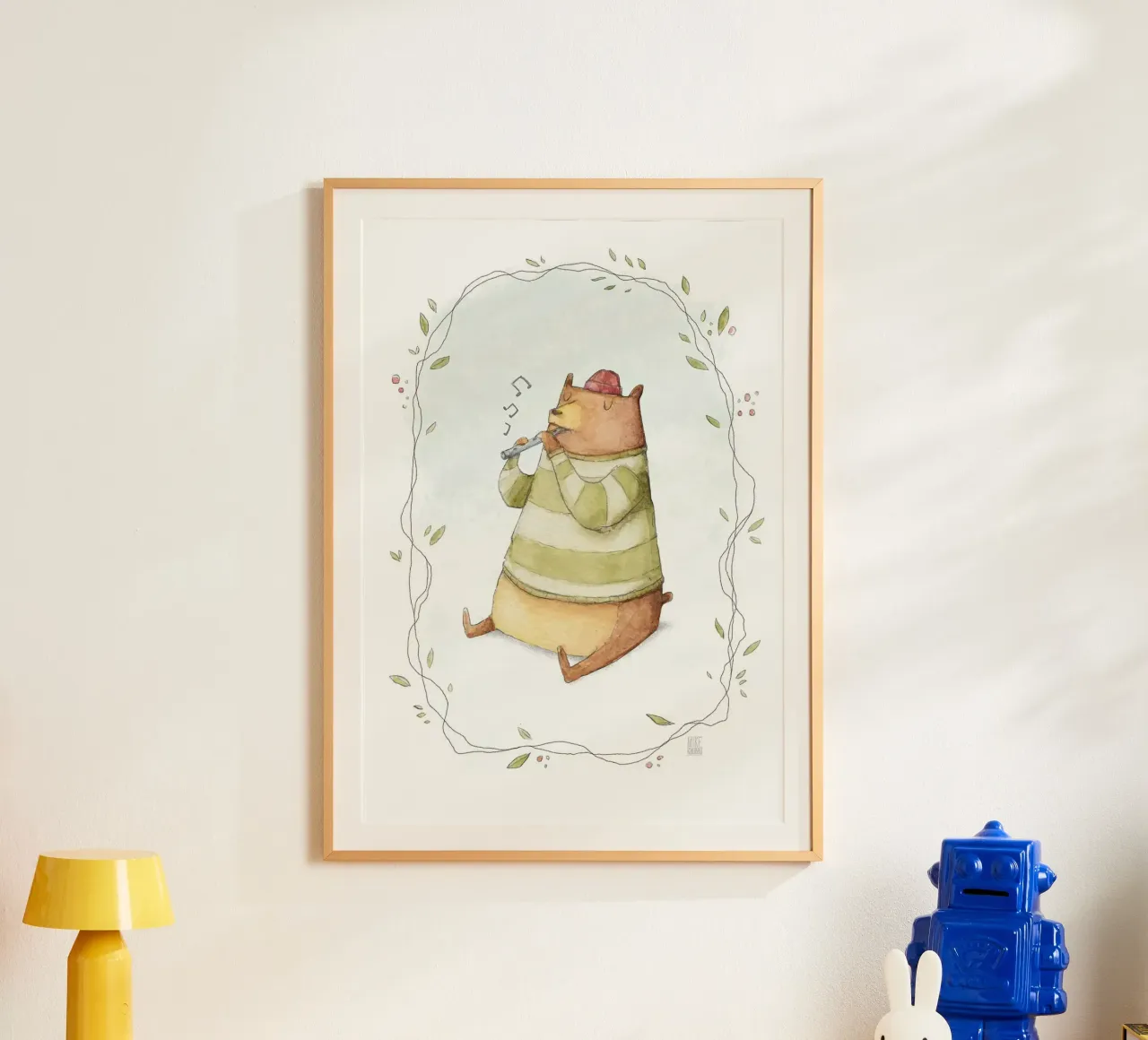 Orso felice carta hahnemühle da kakaka
