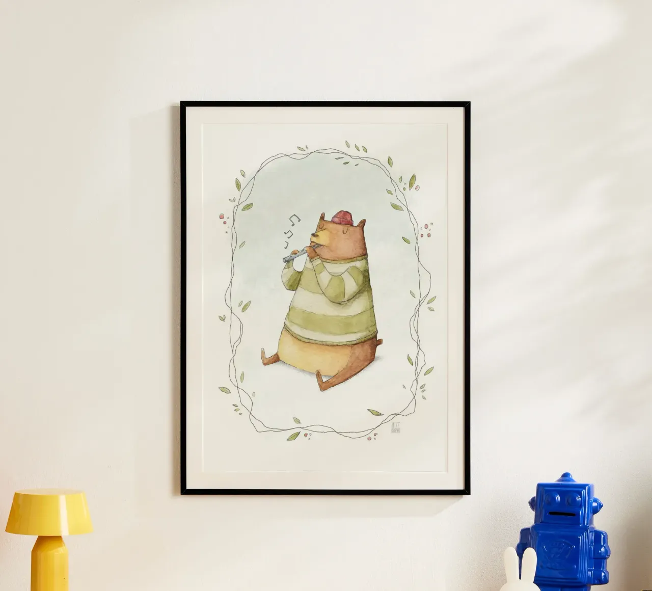 Orso felice carta hahnemühle da kakaka