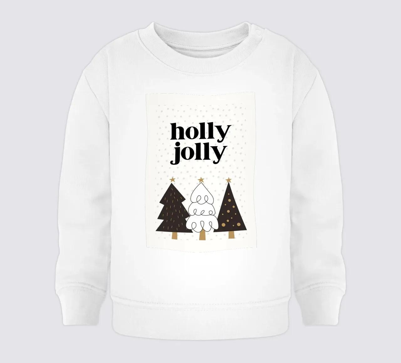 Alberi di Natale Holly Jolly felpa neonato da kakaka