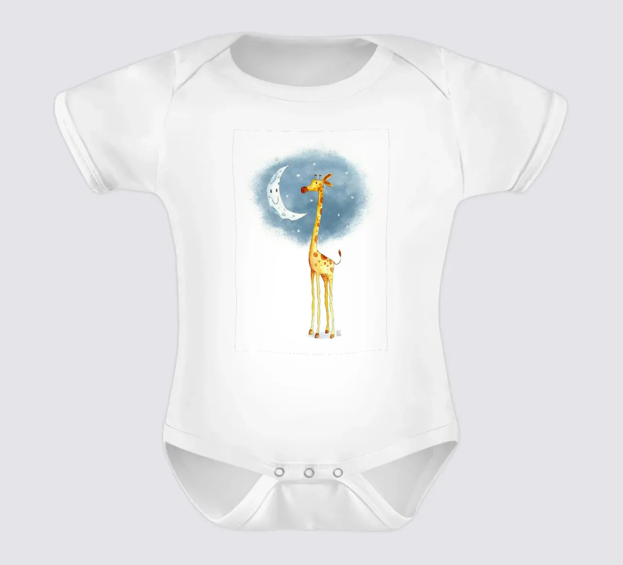 Hello Moon body neonato maniche corte da kakaka