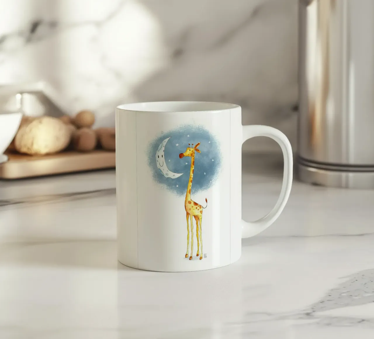 Hello Moon tazza in ceramica da kakaka