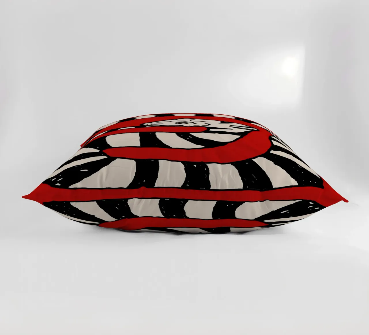 The Snake Eating Tail No2 cuscino da TijanaArtStudio88