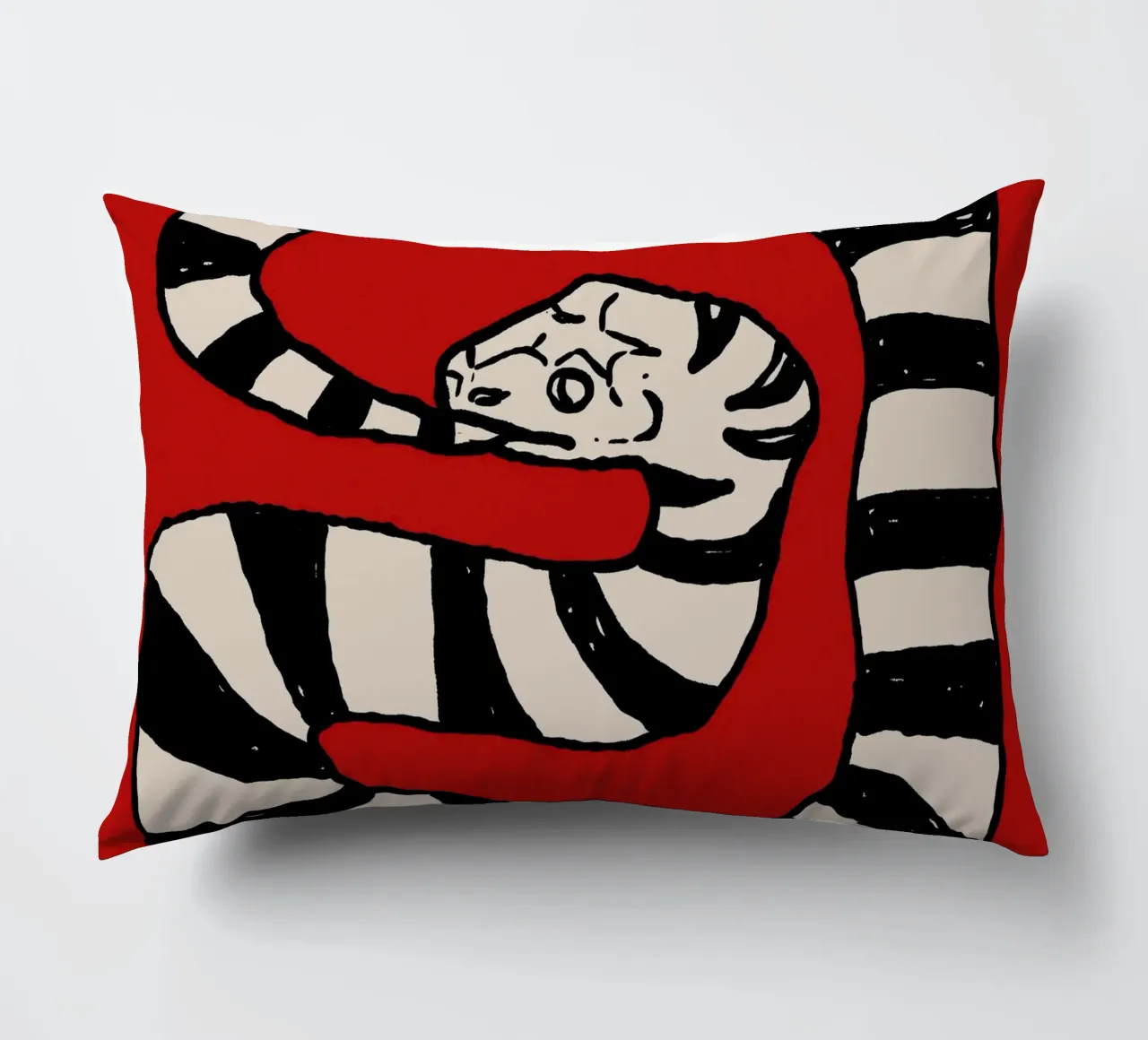 The Snake Eating Tail No2 cuscino da TijanaArtStudio88