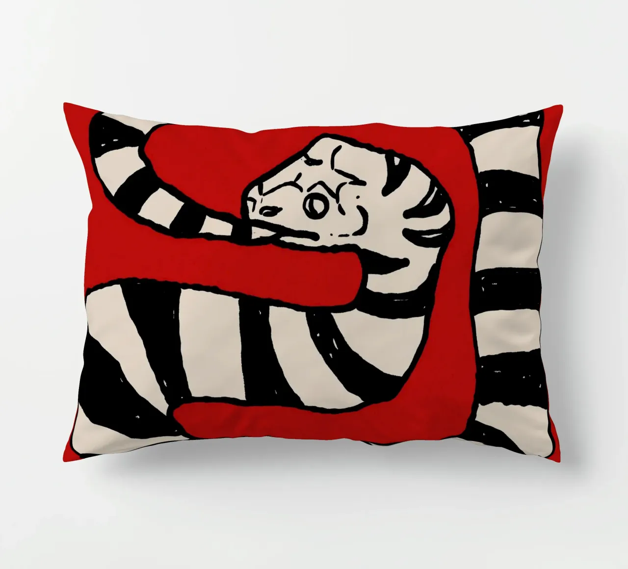 The Snake Eating Tail No2 cuscino da TijanaArtStudio88