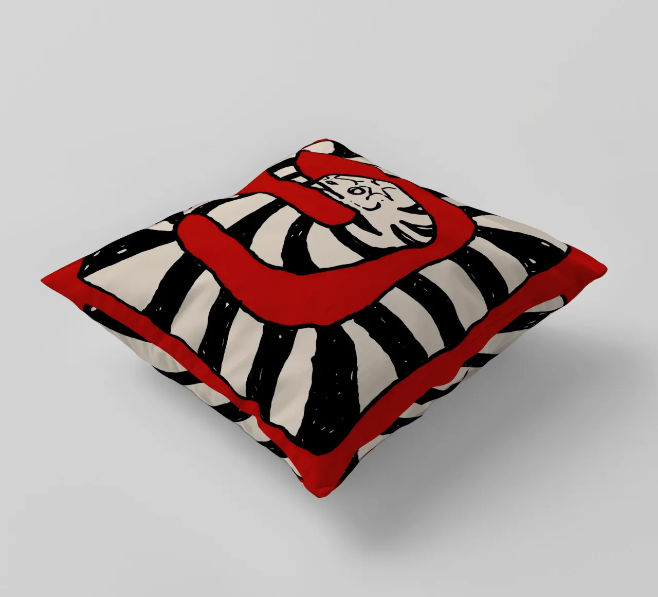 The Snake Eating Tail No2 cuscino da TijanaArtStudio88