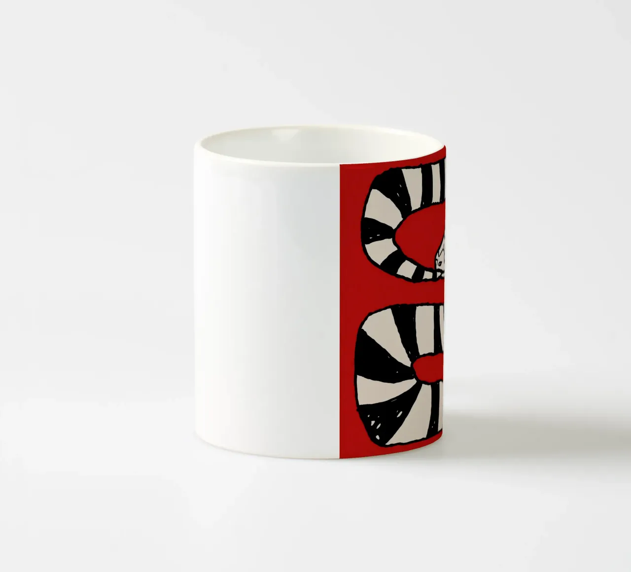 The Snake Eating Tail No2 tazza in ceramica da TijanaArtStudio88