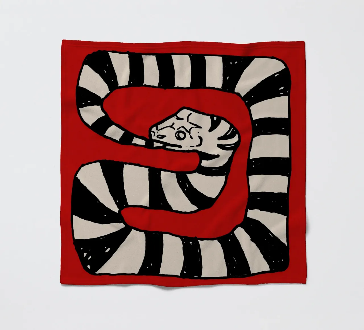 The Snake Eating Tail No2 coperta in pile da TijanaArtStudio88