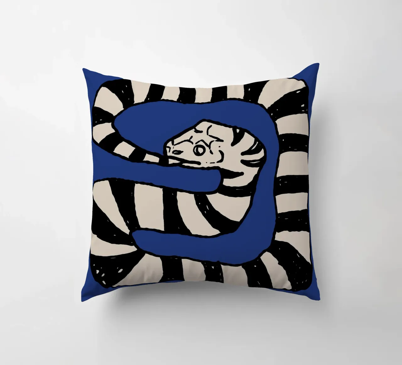 The Snake Eating Tail No3 cuscino da TijanaArtStudio88