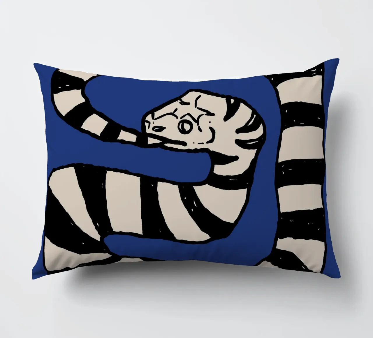 The Snake Eating Tail No3 cuscino da TijanaArtStudio88