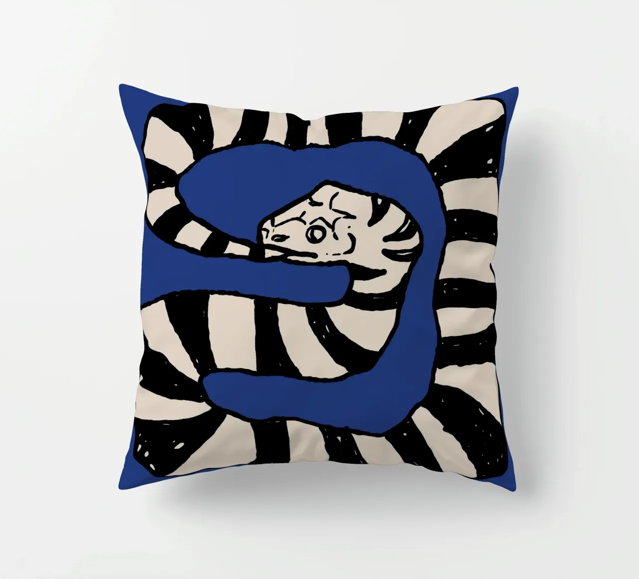 The Snake Eating Tail No3 cuscino da TijanaArtStudio88