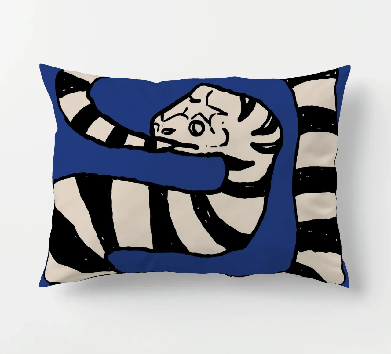 The Snake Eating Tail No3 cuscino da TijanaArtStudio88