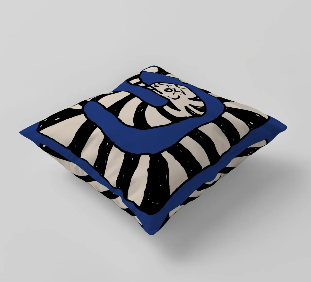 The Snake Eating Tail No3 cuscino da TijanaArtStudio88