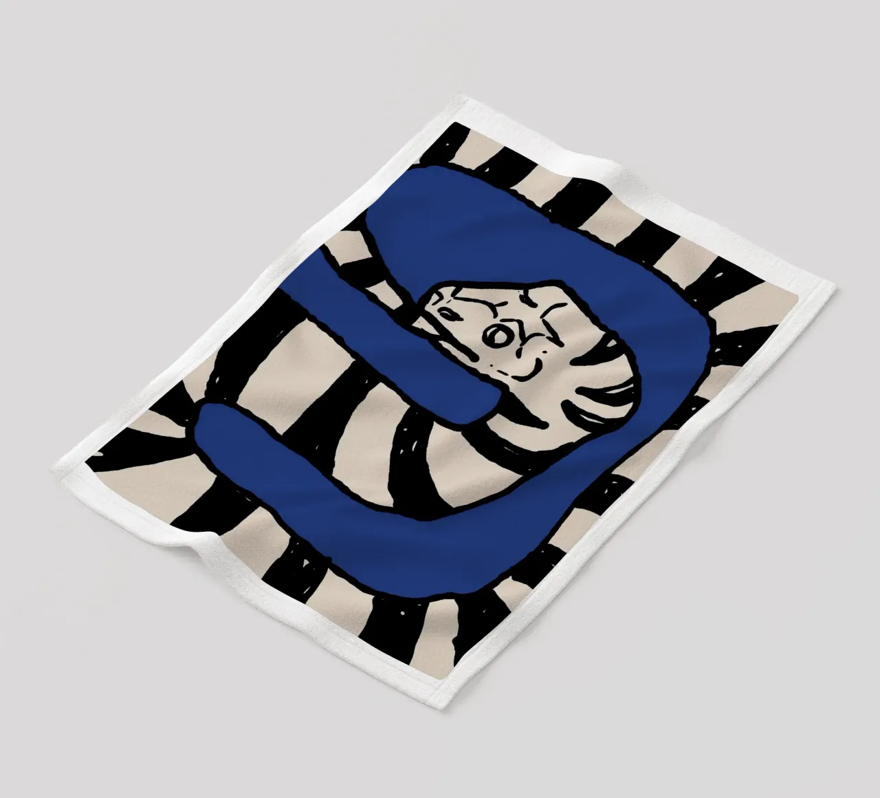 The Snake Eating Tail No3 coperta in pile da TijanaArtStudio88