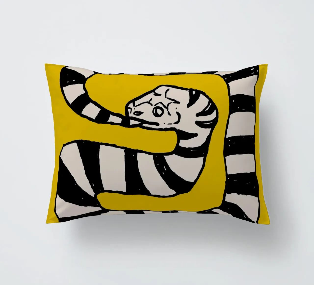 The Snake Eating Tail No4 cuscino da TijanaArtStudio88