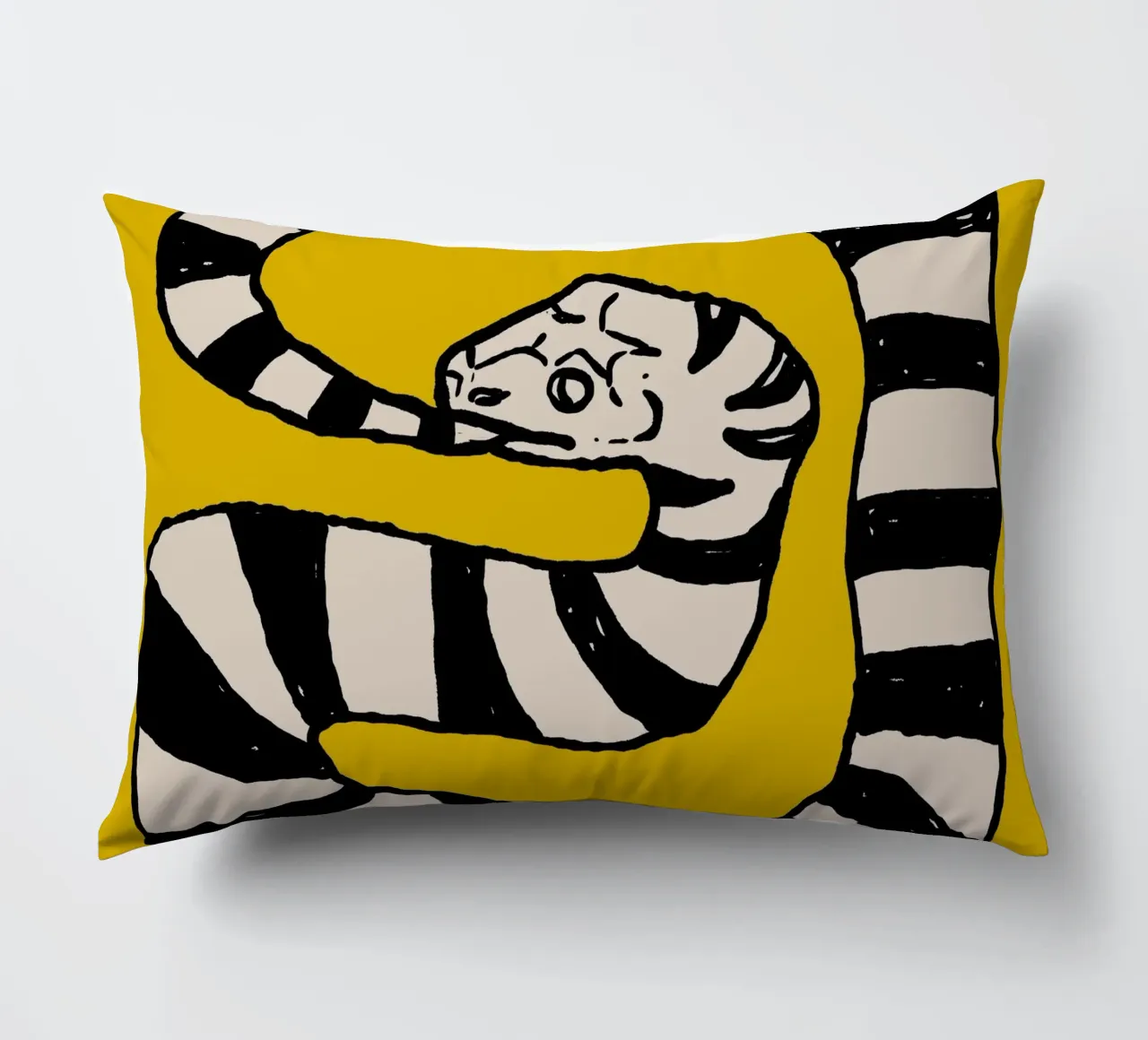The Snake Eating Tail No4 cuscino da TijanaArtStudio88
