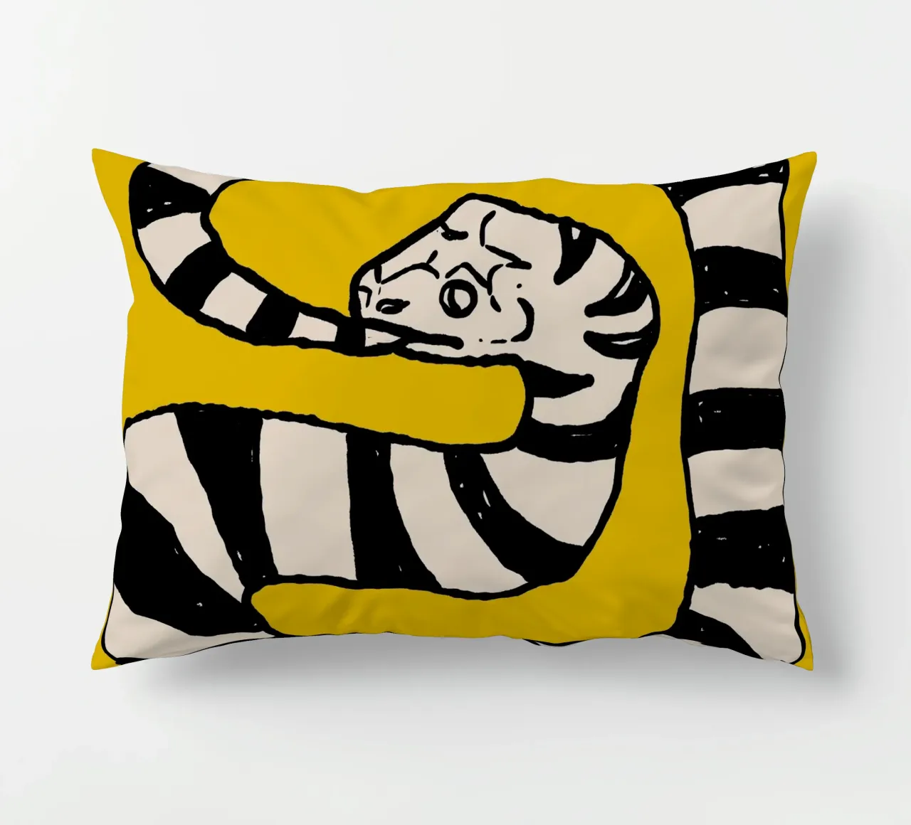 The Snake Eating Tail No4 cuscino da TijanaArtStudio88