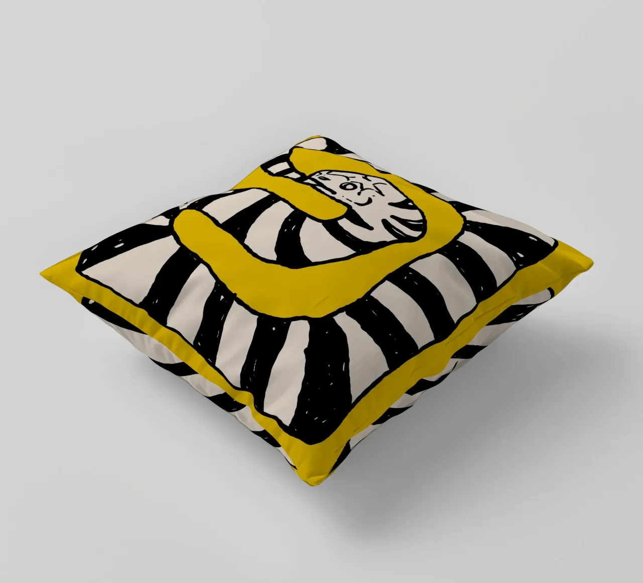 The Snake Eating Tail No4 cuscino da TijanaArtStudio88