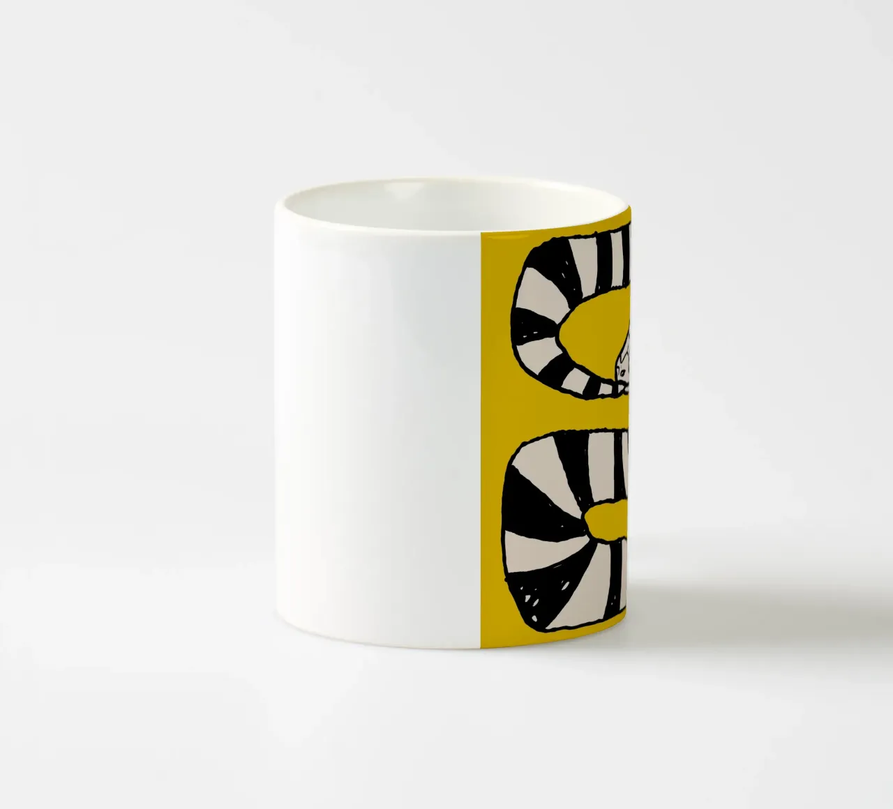 The Snake Eating Tail No4 tazza in ceramica da TijanaArtStudio88