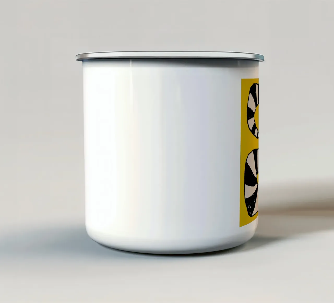The Snake Eating Tail No4 tazza in smalto da TijanaArtStudio88