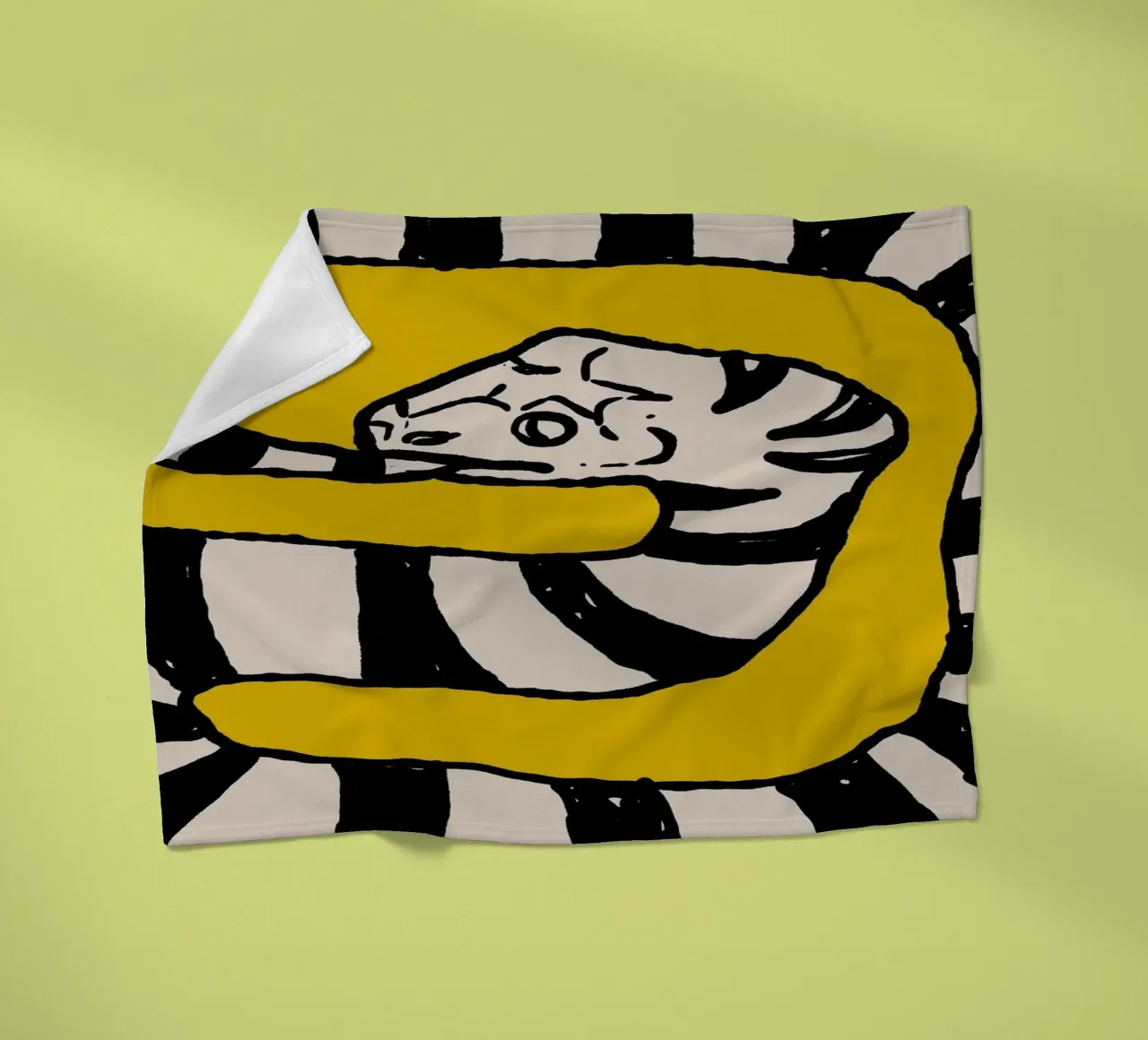 The Snake Eating Tail No4 coperta in pile da TijanaArtStudio88