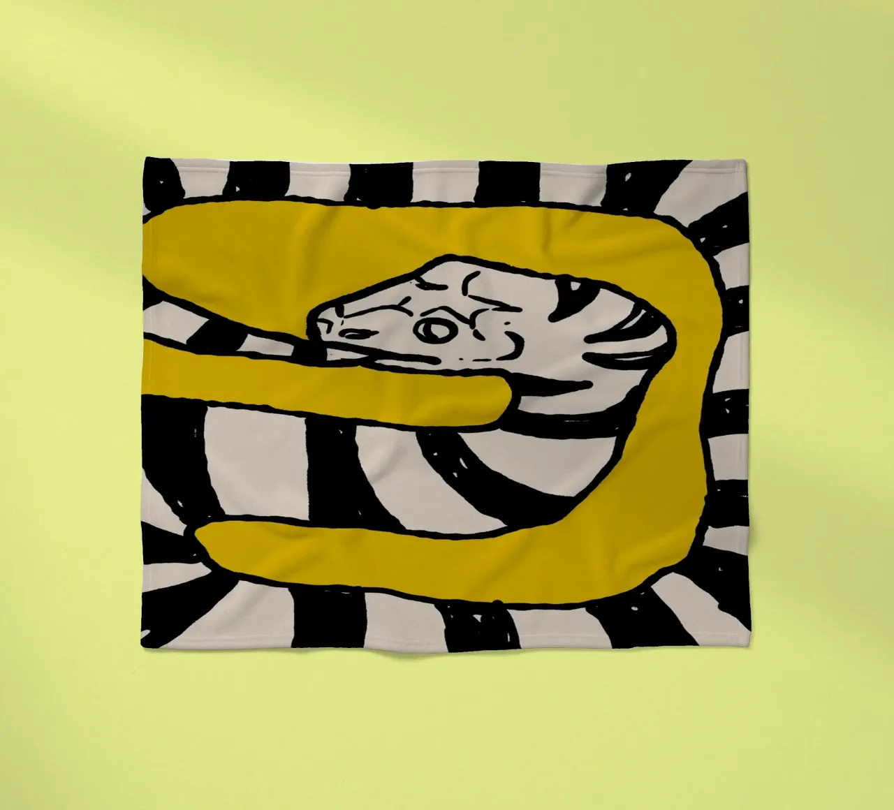 The Snake Eating Tail No4 coperta in pile da TijanaArtStudio88