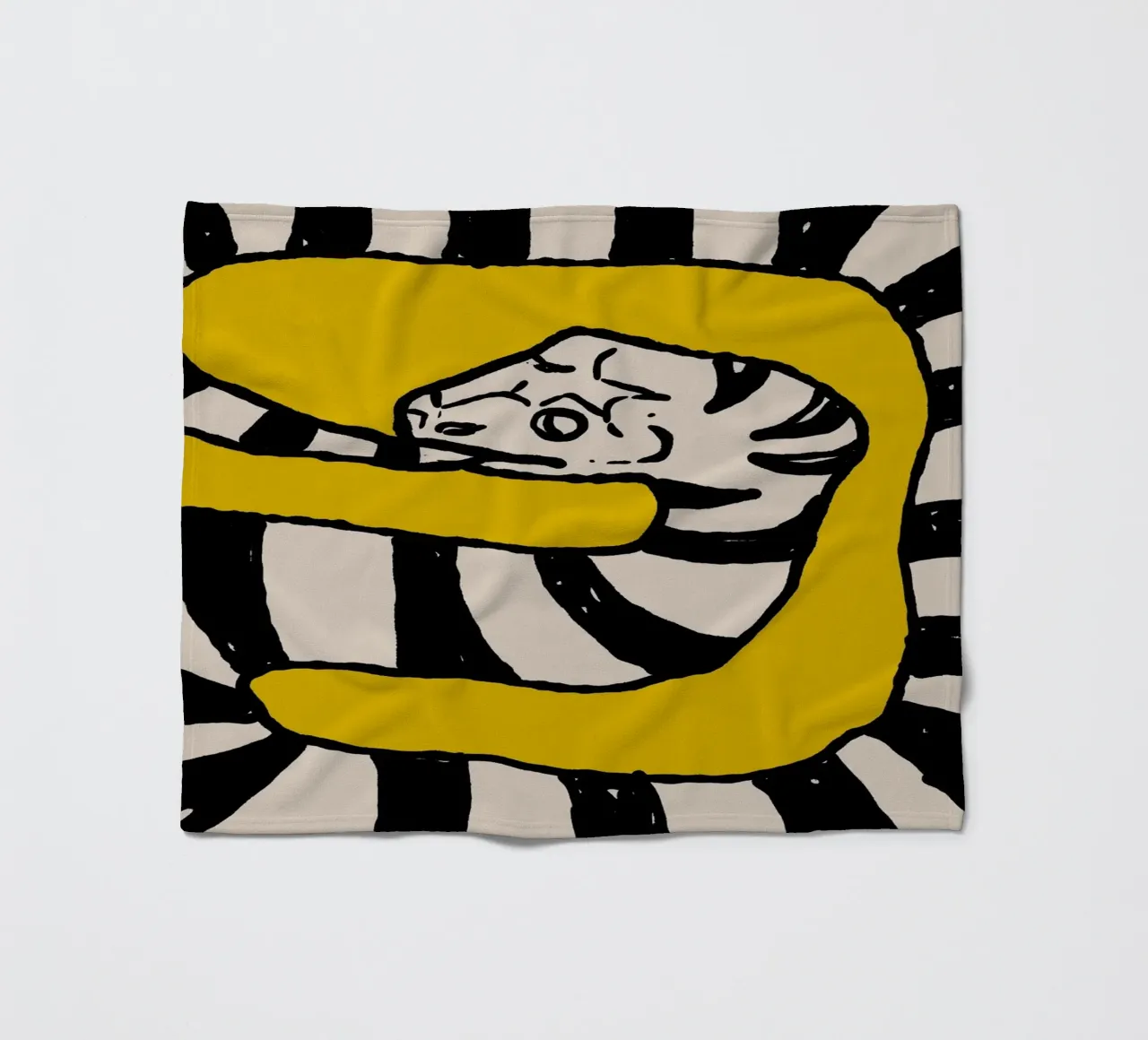 The Snake Eating Tail No4 coperta in pile da TijanaArtStudio88
