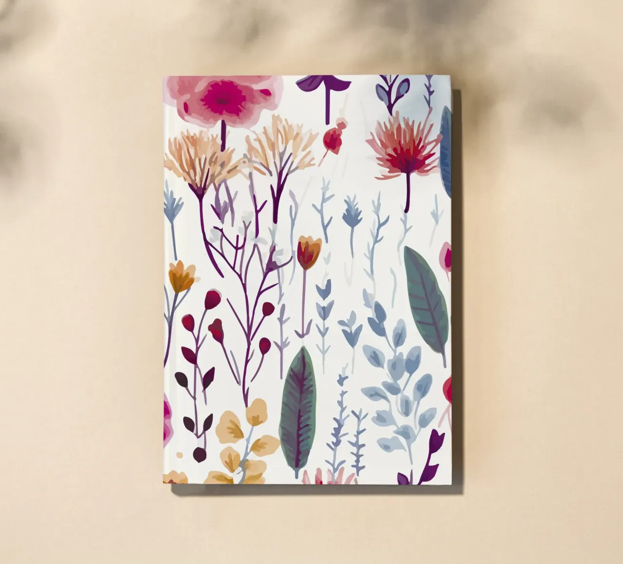 Flower pattern notebook by The joy of home