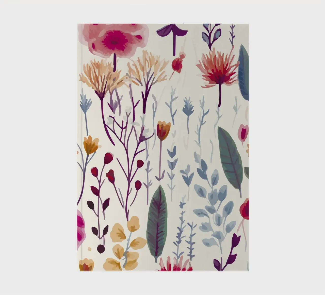 Flower pattern notebook by The joy of home