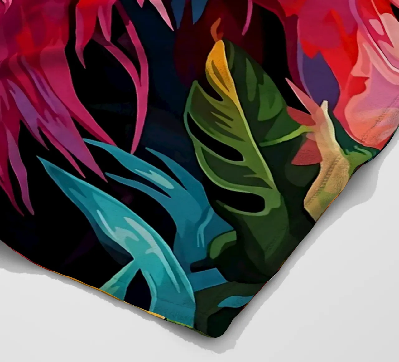 Lucertola colorata tra i fiori coperta in pile da PosterByFly