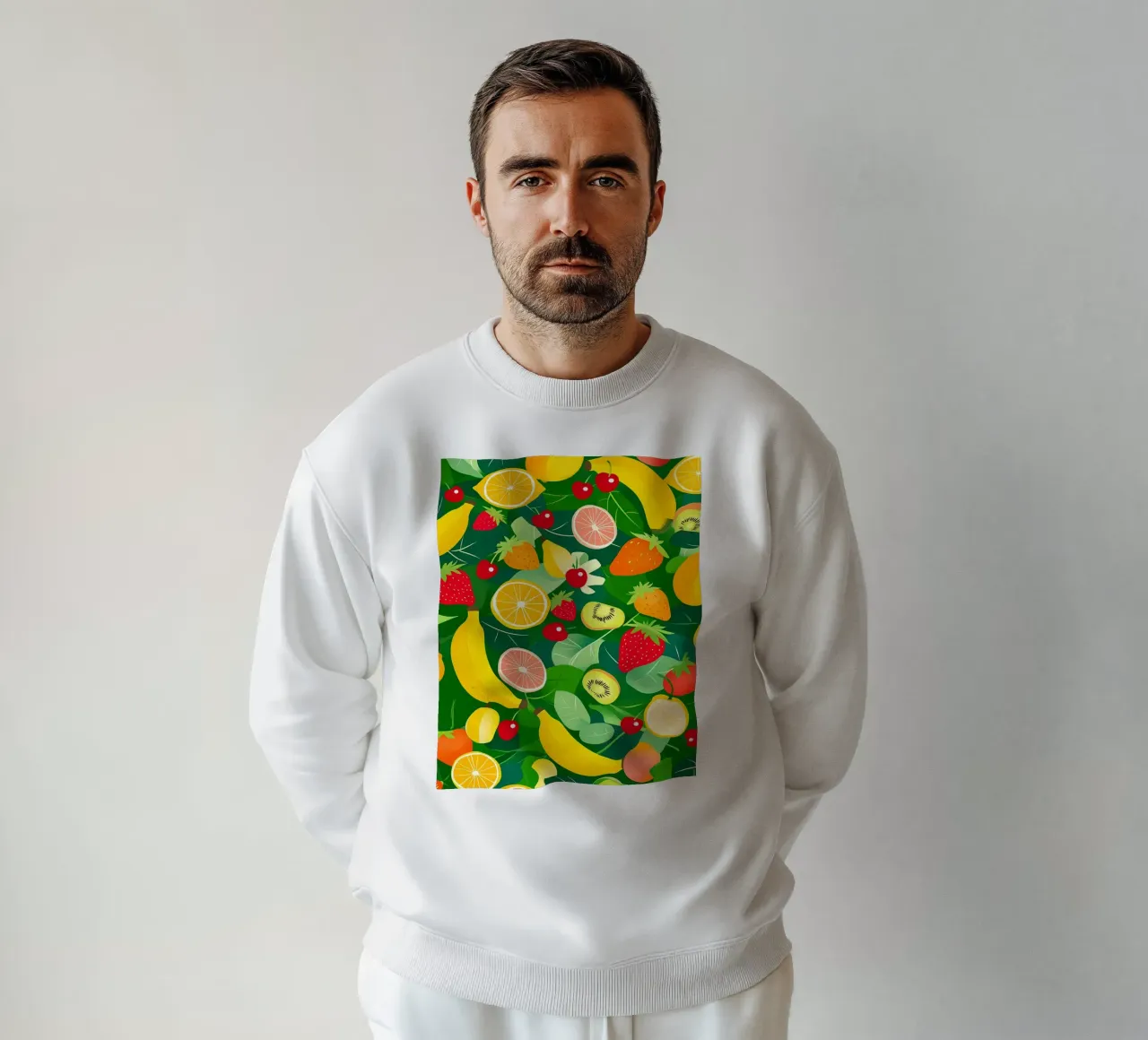 Fruit Pattern sweatshirt by PosterByFly