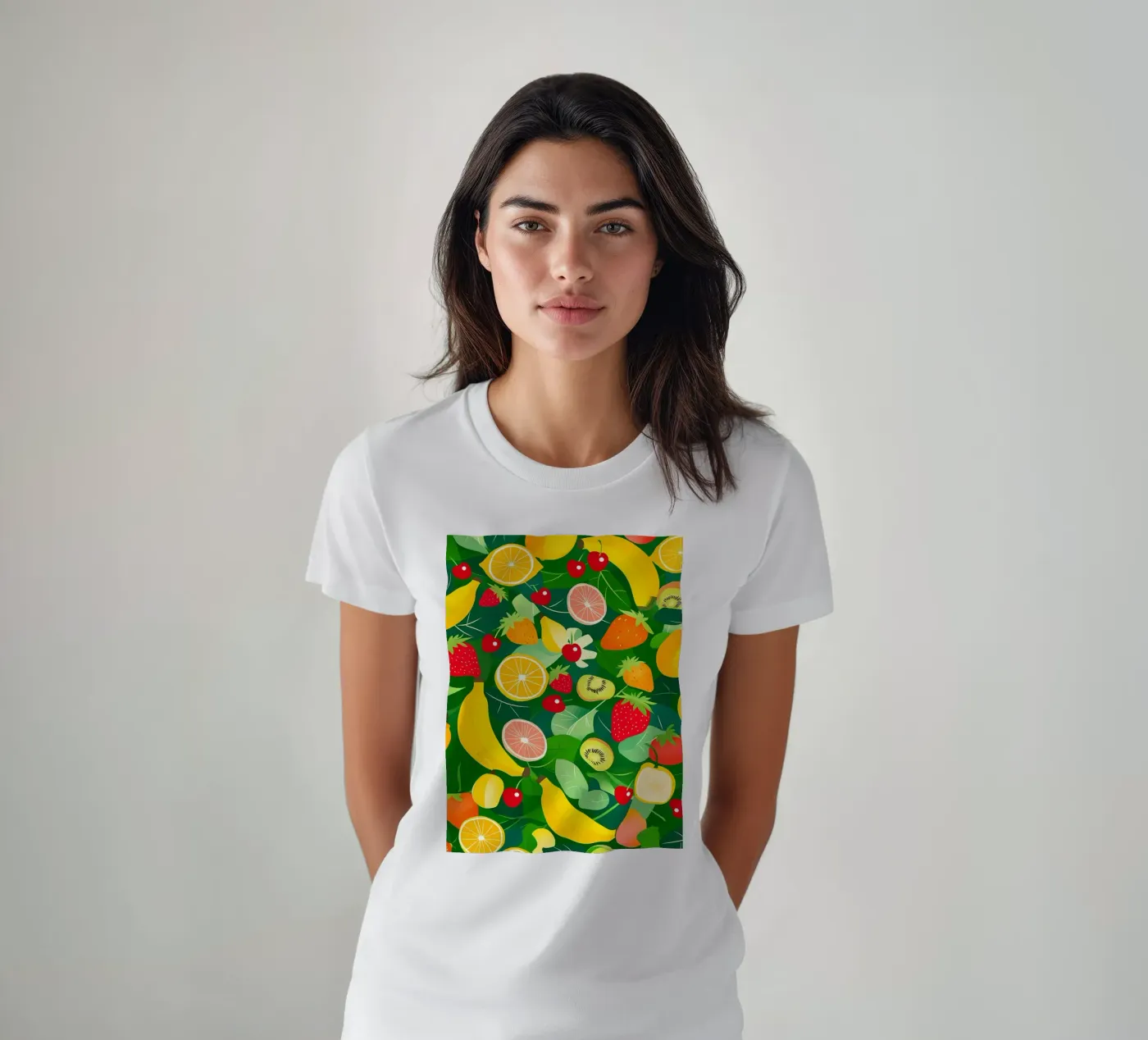 Fruit Pattern t-shirt da PosterByFly