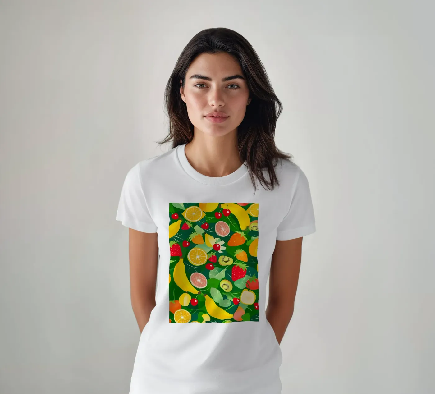 Fruit Pattern t-shirt da PosterByFly