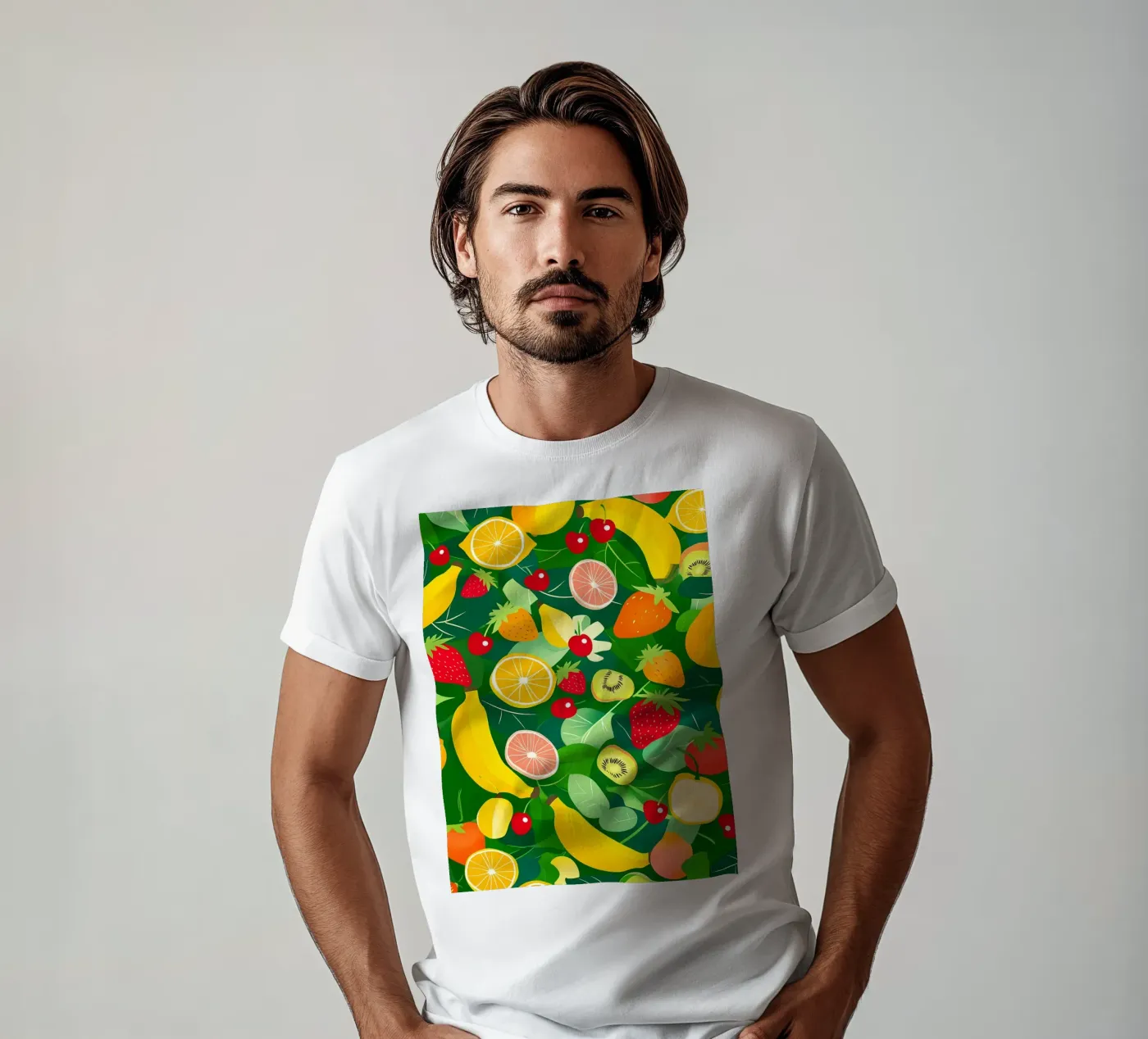Fruit Pattern t-shirt da PosterByFly