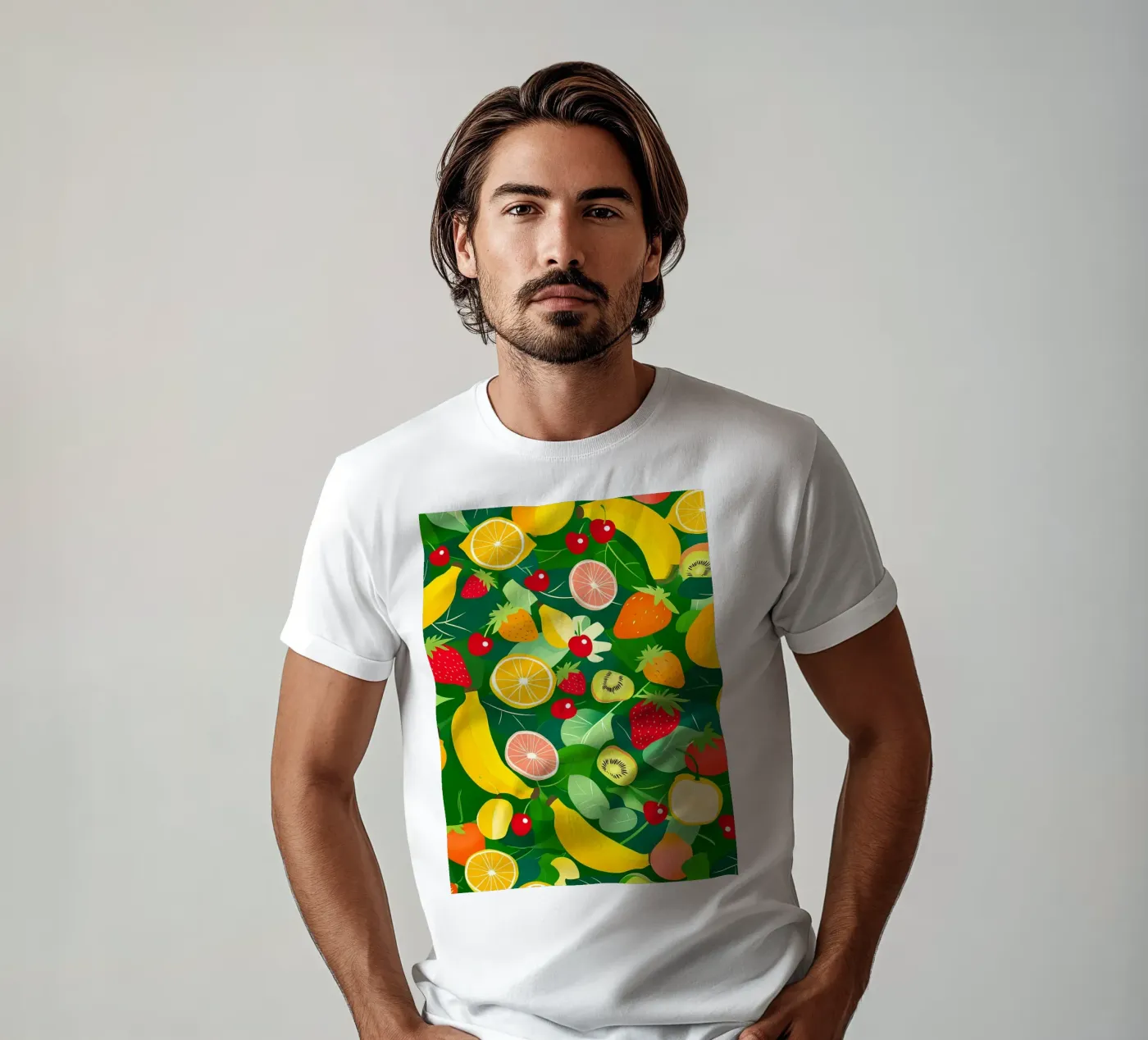 Fruit Pattern t-shirt da PosterByFly