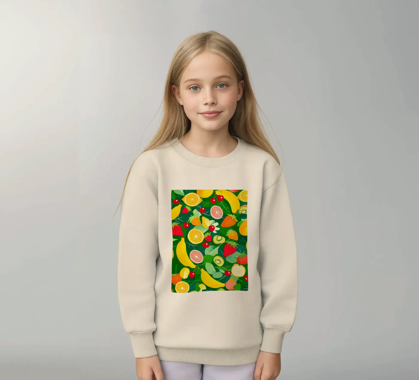Fruit Pattern kinder sweatshirt van PosterByFly