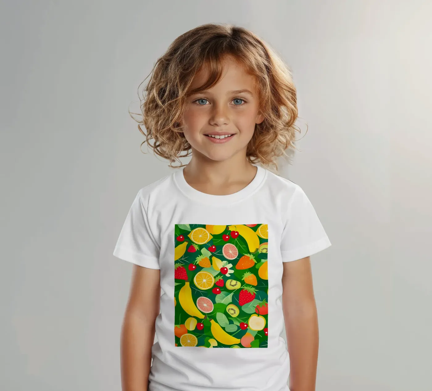 Fruit Pattern Kinder T-Shirt von PosterByFly