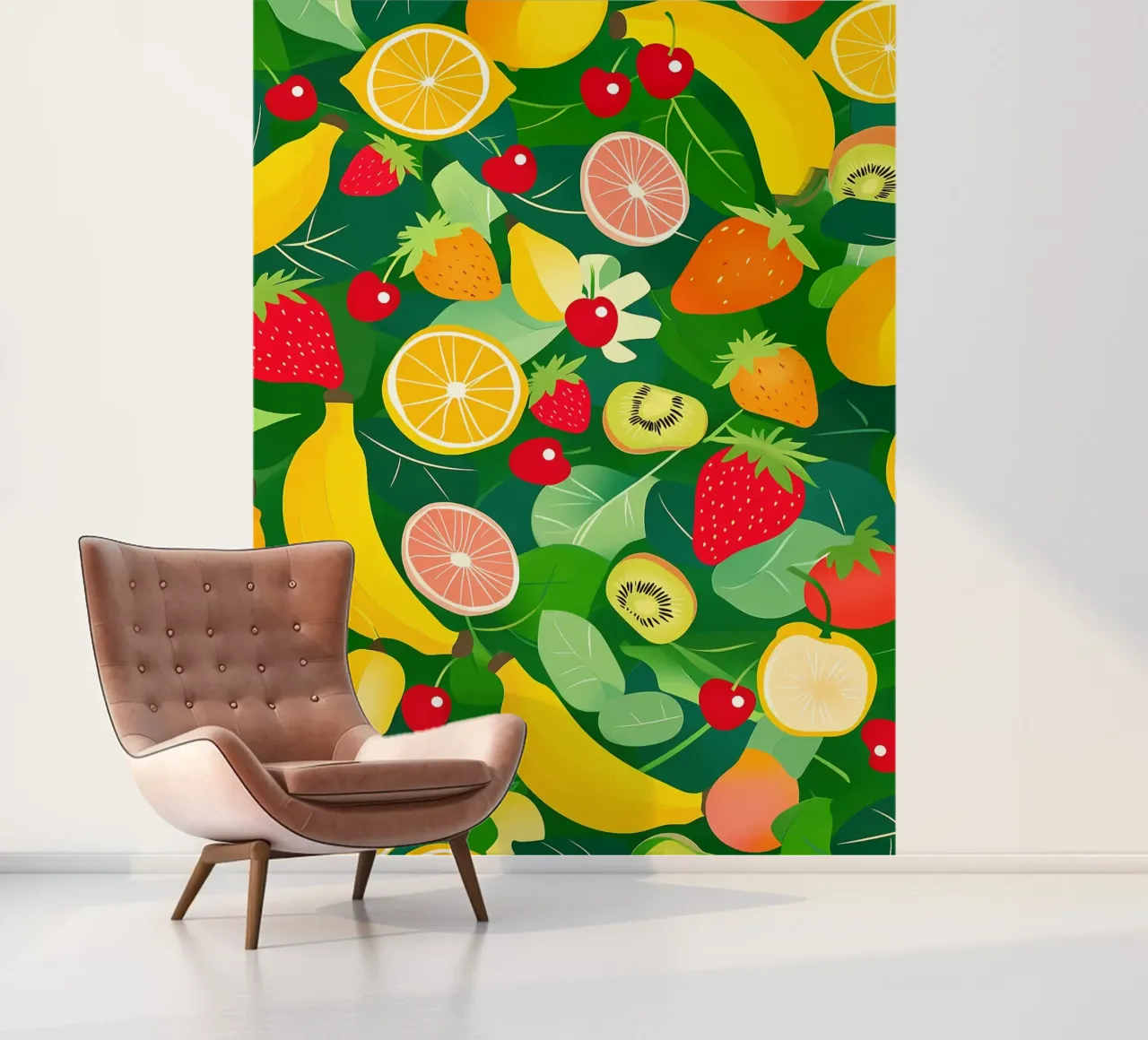 Fruit Pattern fotobehang van PosterByFly
