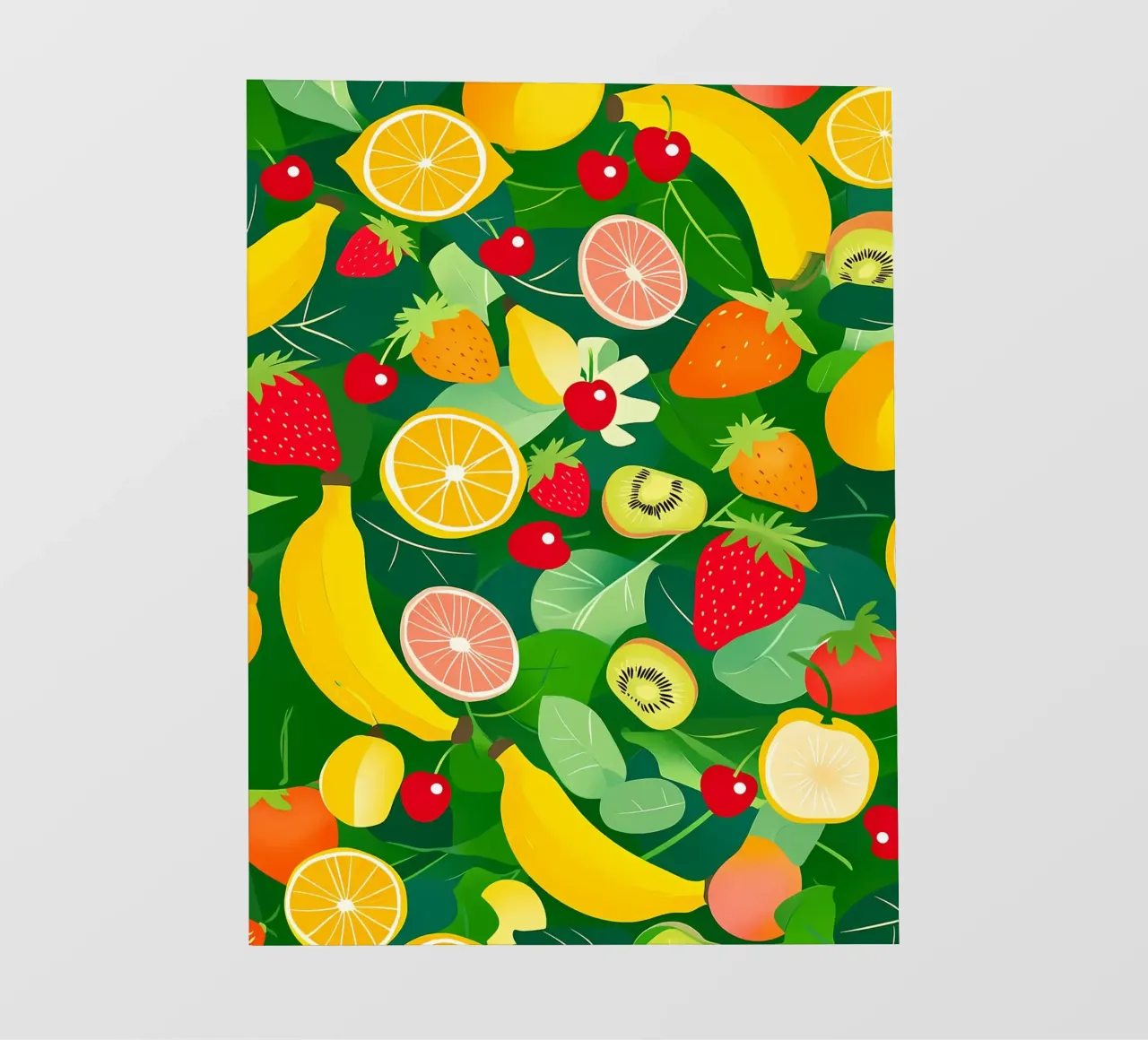 Fruit Pattern fotobehang van PosterByFly