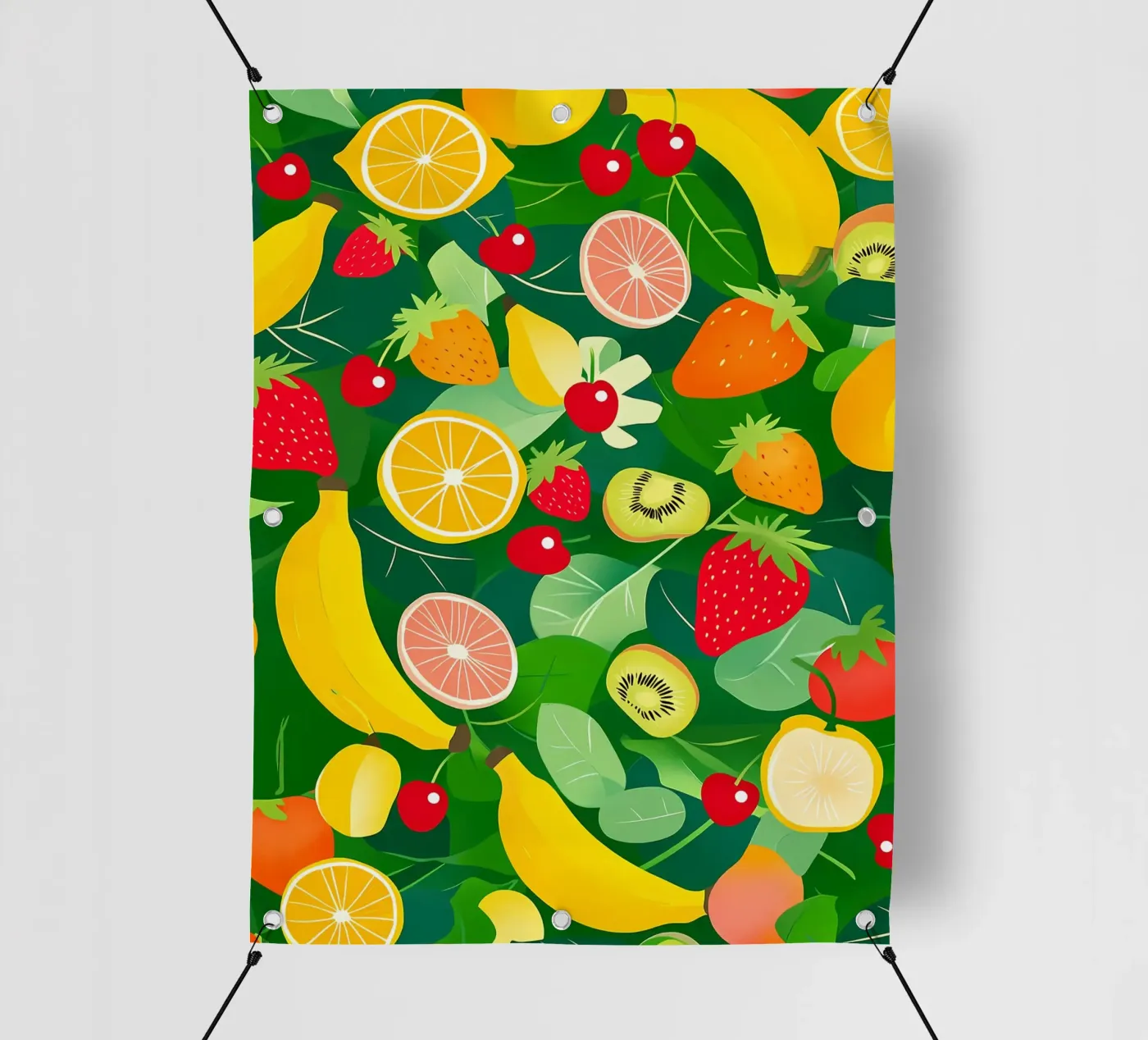 Fruit Pattern pvc-zeil van PosterByFly