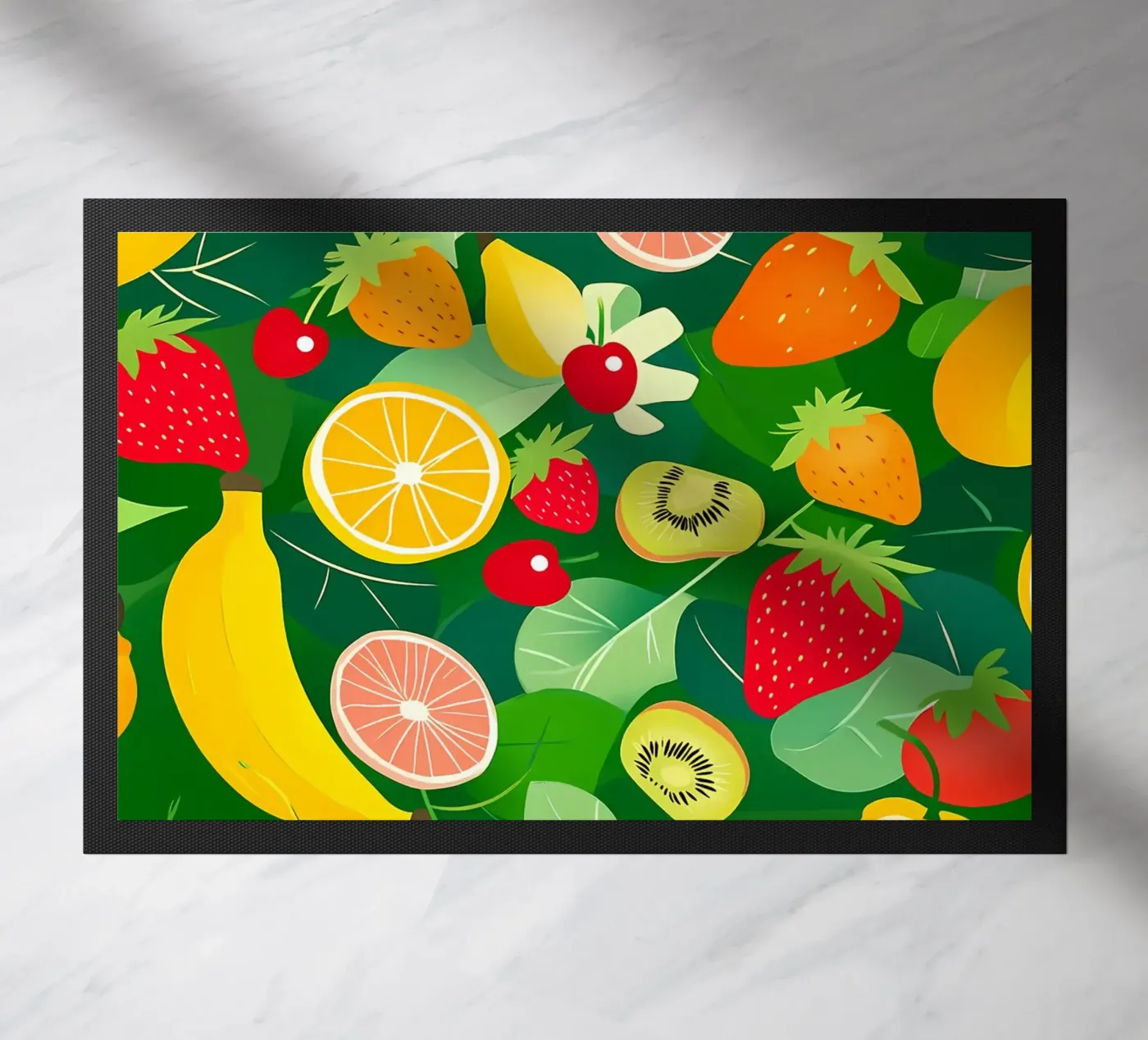 Fruit Pattern Fußmatte von PosterByFly